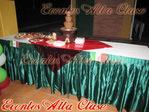 Mesa de Fuente de chocolate 2